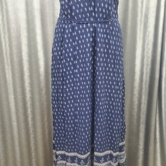 LuLu's Coveted Curated Collected Boho Paisley Low Back Maxi Dress Size M - Picture 3 of 16